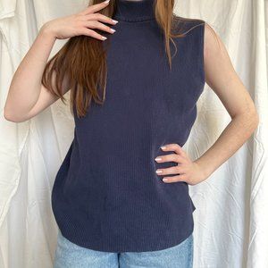 blue sweater vest